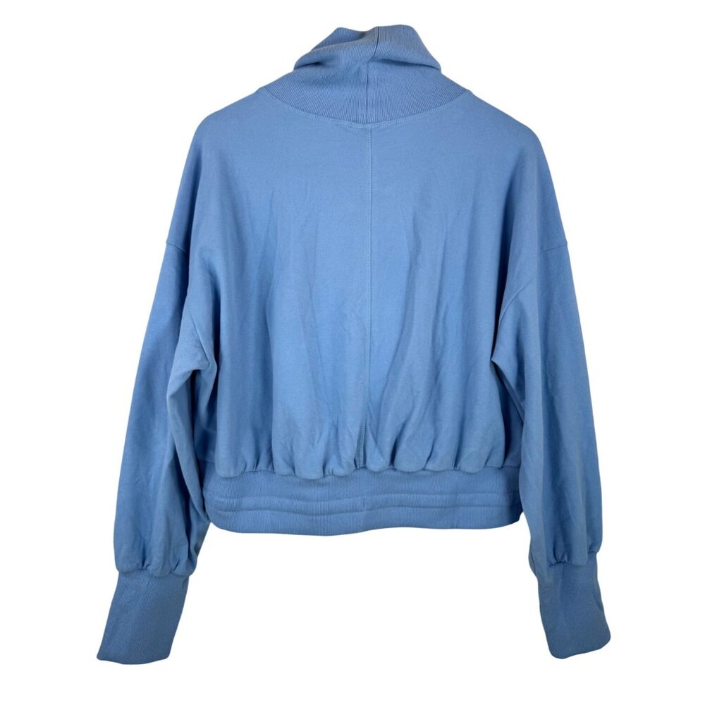sweaty Betty Melody Luxe Fleece Pullover filter blue sz L athleisure - Picture 4 of 9